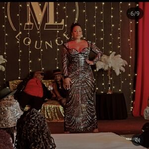 Large bling dress size